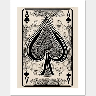 Ace of Spades Poker Card Game Casino Lucky Posters and Art